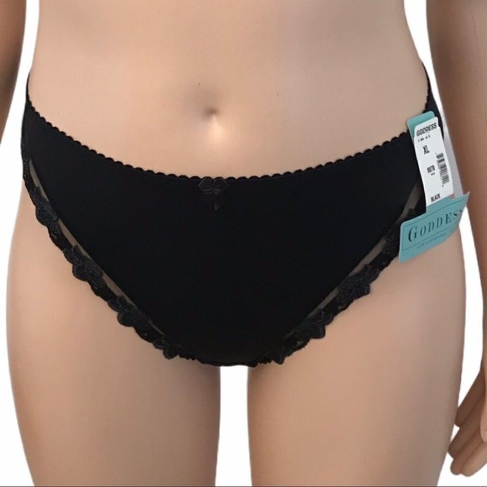 Goddess Georgia Thong Black L